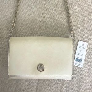 Tory Burch Chain Leather Wallet Crossbody Purse
